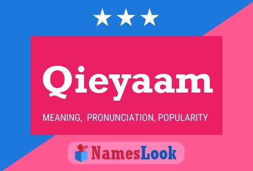 Qieyaam Name Poster