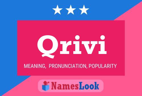 Qrivi Name Poster