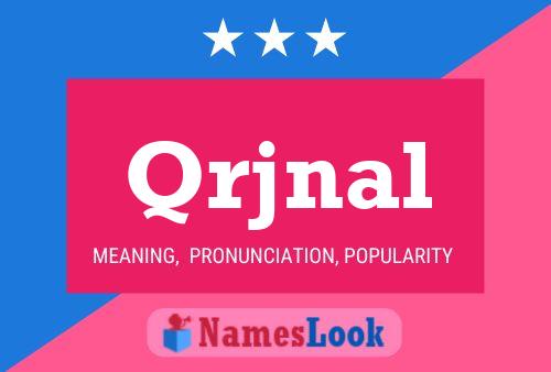 Qrjnal Name Poster