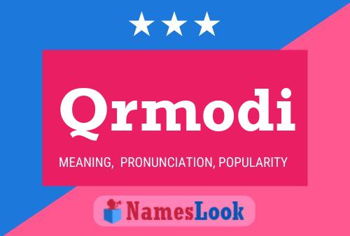 Qrmodi Name Poster