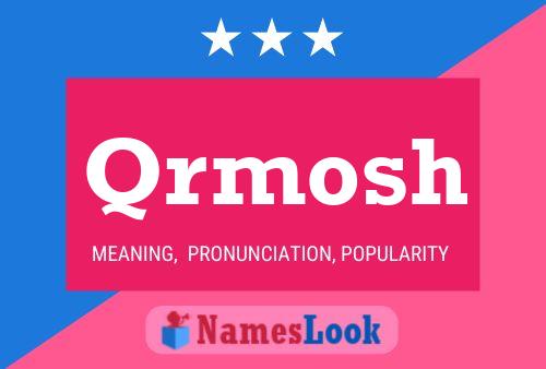 Qrmosh Name Poster