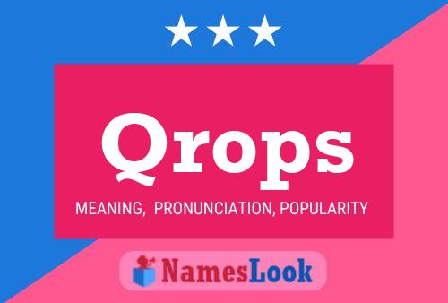 Qrops Name Poster