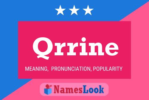 Qrrine Name Poster