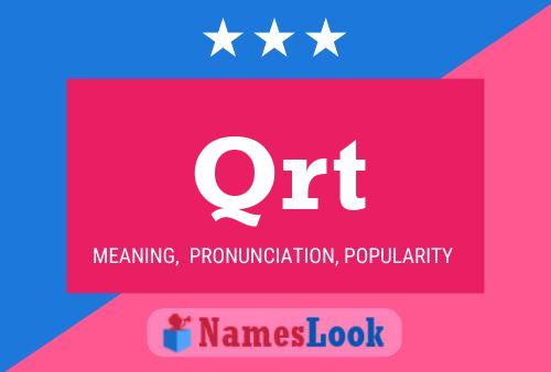 Qrt Name Poster