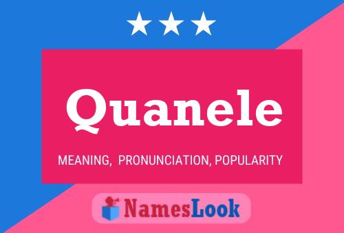 Quanele Name Poster