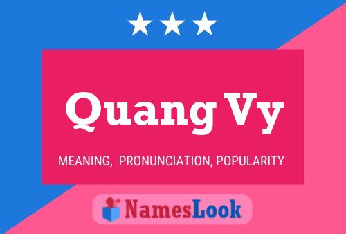 Quang Vy Name Poster