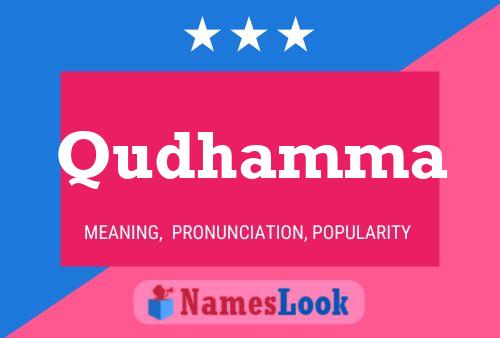 Qudhamma Name Poster