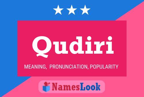 Qudiri Name Poster