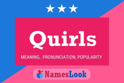 Quirls Name Poster