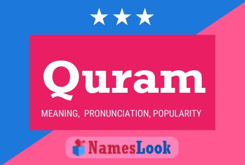 Quram Name Poster