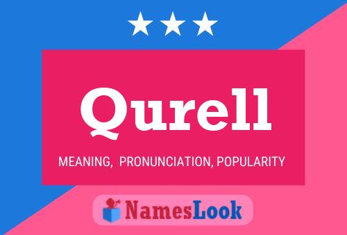 Qurell Name Poster