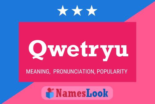 Qwetryu Name Poster