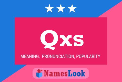 Qxs Name Poster