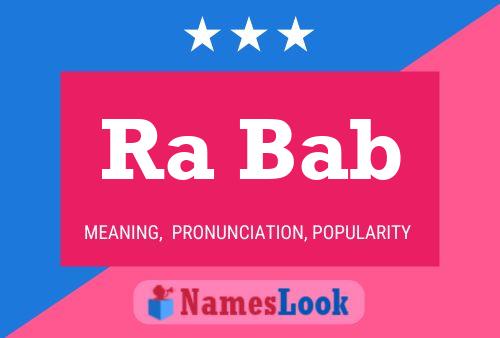 Ra Bab Name Poster