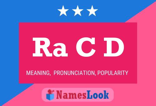 Ra C D Name Poster