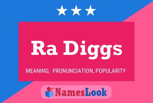 Ra Diggs Name Poster