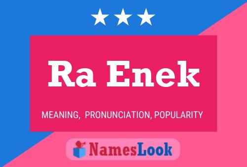 Ra Enek Name Poster