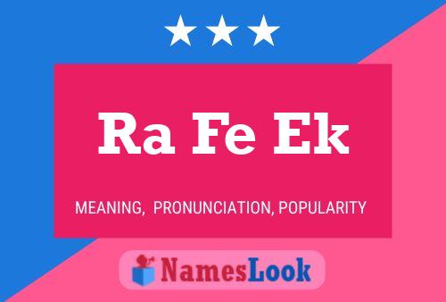 Ra Fe Ek Name Poster