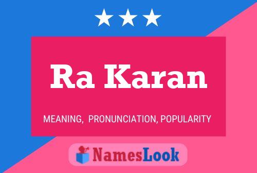 Ra Karan Name Poster