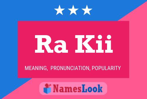 Ra Kii Name Poster