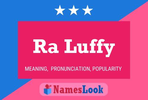 Ra Luffy Name Poster