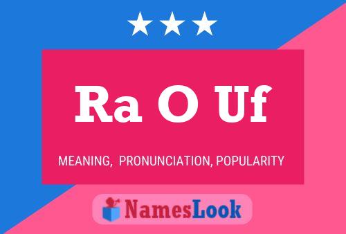 Ra O Uf Name Poster