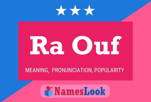 Ra Ouf Name Poster