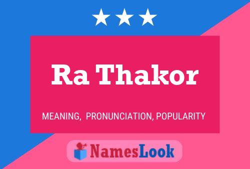 Ra Thakor Name Poster