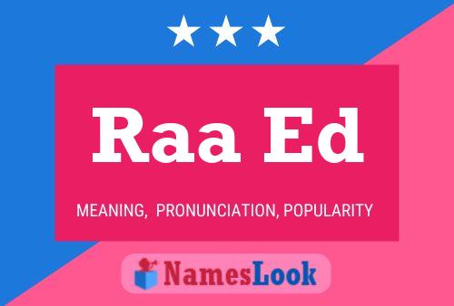 Raa Ed Name Poster