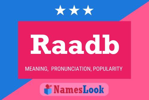 Raadb Name Poster