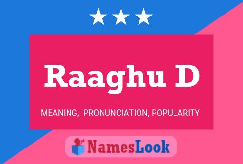 Raaghu D Name Poster