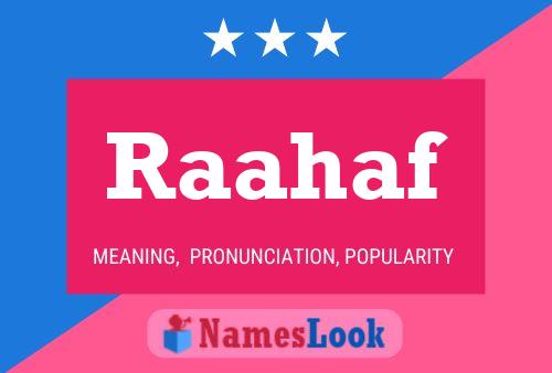 Raahaf Name Poster