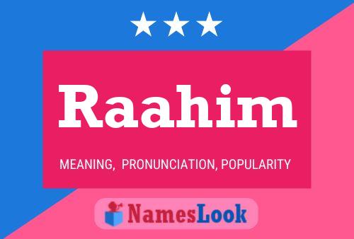 Raahim Name Poster