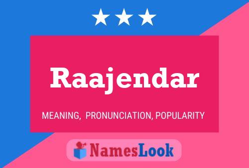 Raajendar Name Poster