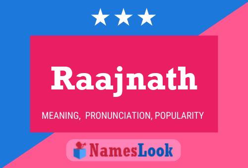 Raajnath Name Poster