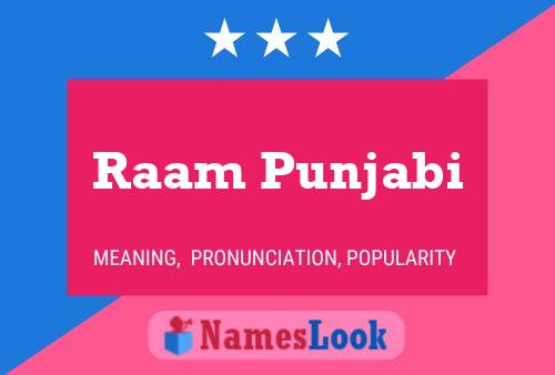 Raam Punjabi Name Poster