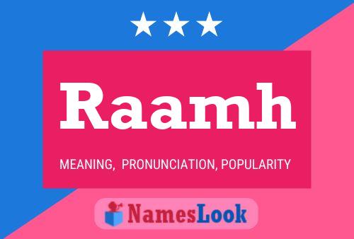 Raamh Name Poster