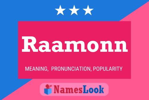 Raamonn Name Poster