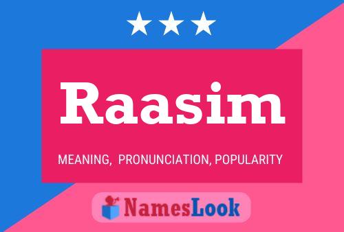 Raasim Name Poster