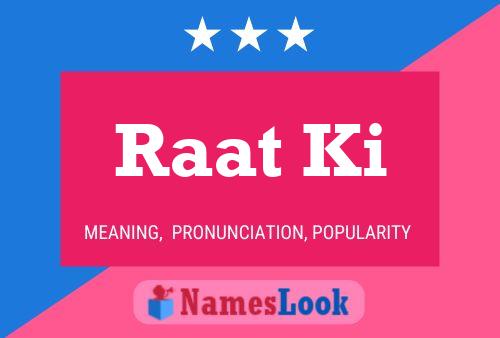 Raat Ki Name Poster