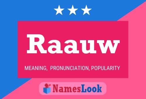 Raauw Name Poster