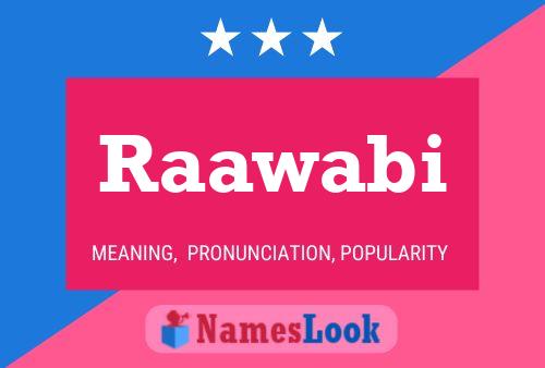 Raawabi Name Poster