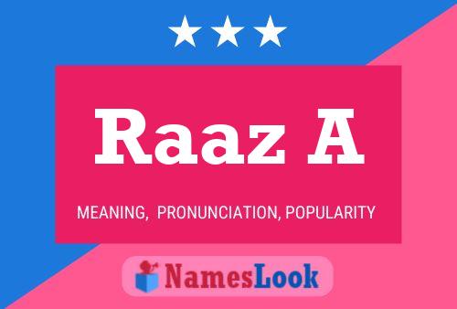 Raaz A Name Poster