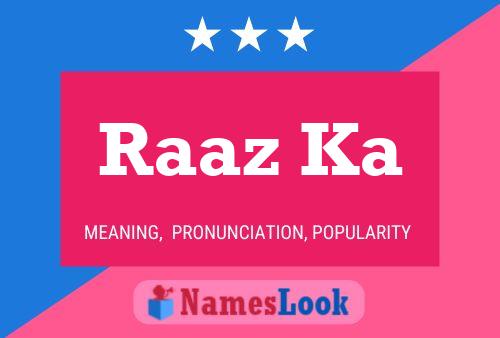 Raaz Ka Name Poster