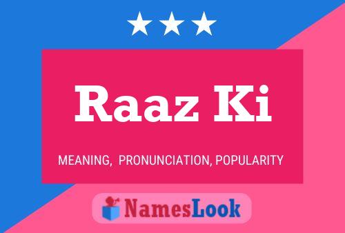 Raaz Ki Name Poster