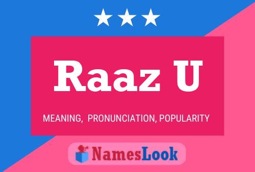 Raaz U Name Poster