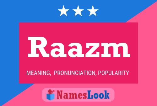 Raazm Name Poster