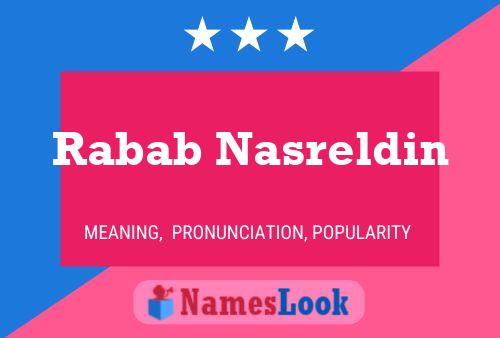 Rabab Nasreldin Name Poster