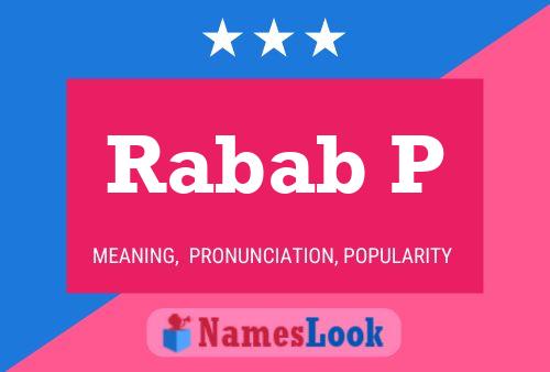 Rabab P Name Poster