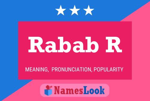 Rabab R Name Poster